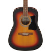 Ibanez V50NJP-OVS Jampack Acoustic Guitar Set 6-String - Open Pore Vintage Sunburst + Gig Bag, Strap, Tuner & Picks