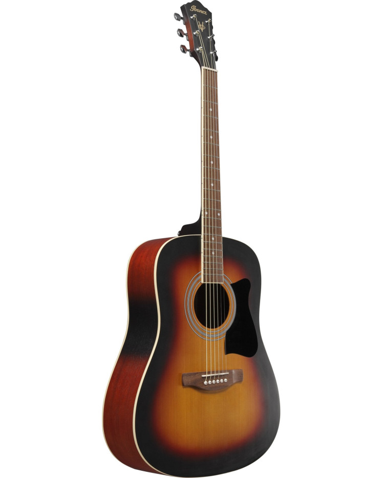Ibanez V50NJP-OVS Jampack Acoustic Guitar Set 6-String - Open Pore Vintage Sunburst + Gig Bag, Strap, Tuner & Picks