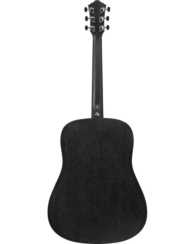 Ibanez V54NJP-WK Jampack Acoustic Guitar Set 6-String - Weathered Black Open Pore + Gig Bag, Strap, Tuner & Picks