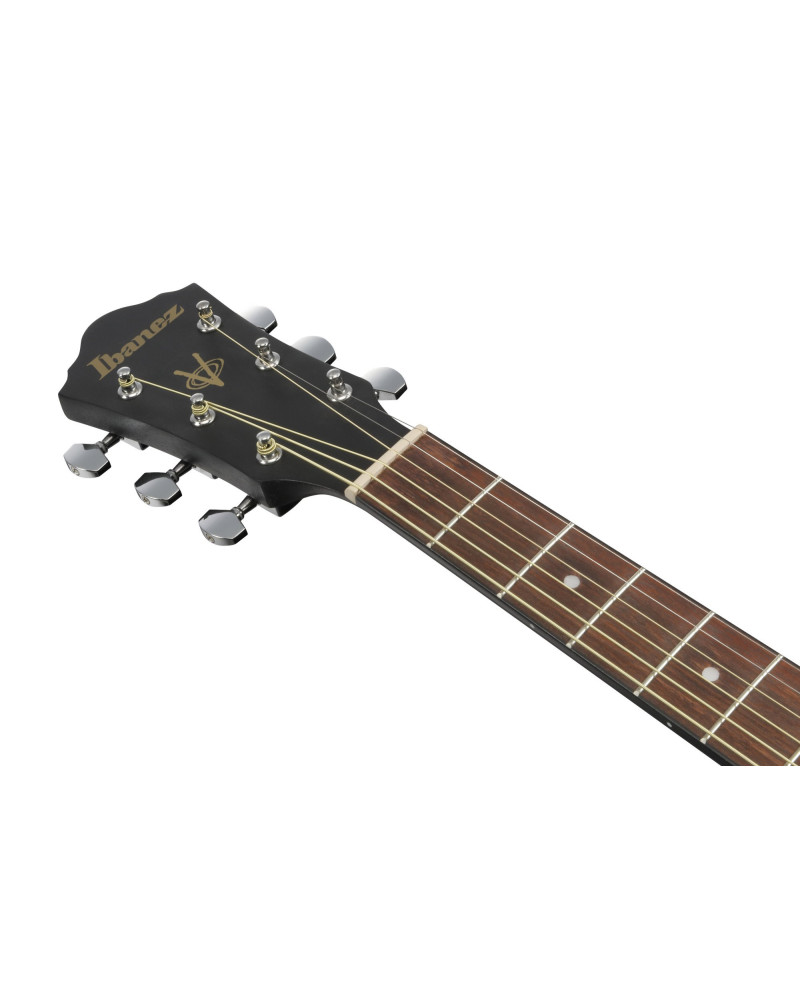 Ibanez V54NJP-WK Jampack Acoustic Guitar Set 6-String - Weathered Black Open Pore + Gig Bag, Strap, Tuner & Picks