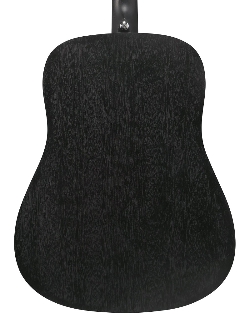 Ibanez V54NJP-WK Jampack Acoustic Guitar Set 6-String - Weathered Black Open Pore + Gig Bag, Strap, Tuner & Picks