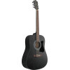 Ibanez V54NJP-WK Jampack Acoustic Guitar Set 6-String - Weathered Black Open Pore + Gig Bag, Strap, Tuner & Picks