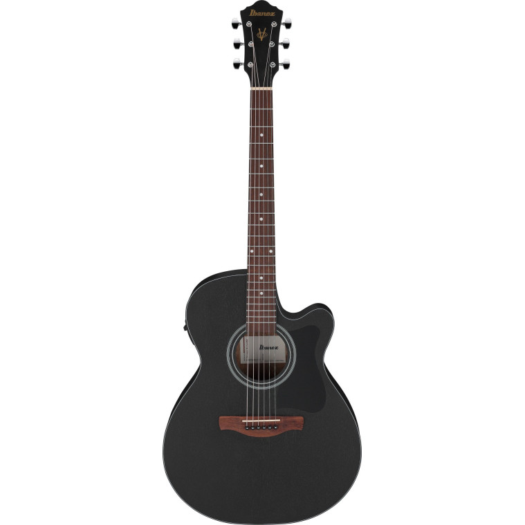 Ibanez VC44CE-WK VC Acoustic Guitar 6-String - Weathered Black Open Pore