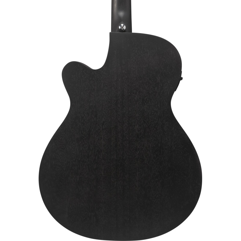 Ibanez VC44CE-WK VC Acoustic Guitar 6-String - Weathered Black Open Pore