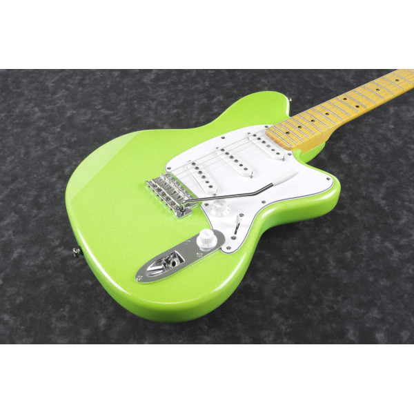 Ibanez YY10-SGS Yvette Young Signature E-Guitar 6 String - Slime Green Sparkle + Special Sticker
