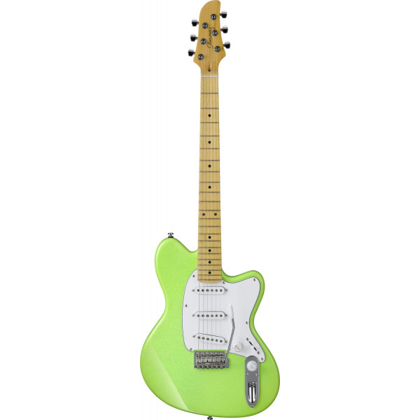 Ibanez YY10-SGS Yvette Young Signature E-Guitar 6 String - Slime Green Sparkle + Special Sticker