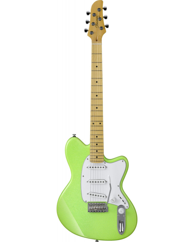 Ibanez YY10-SGS Yvette Young Signature E-Guitar 6 String - Slime Green Sparkle + Special Sticker