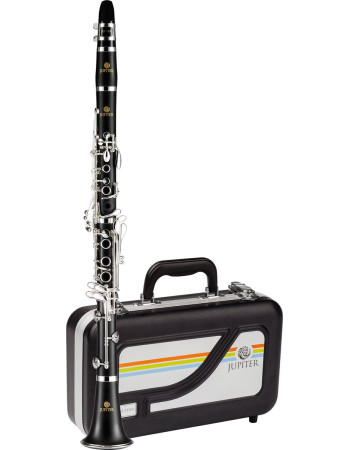 Jupiter JCL750SA Bb Clarinet, Grenadilla, silver-plated