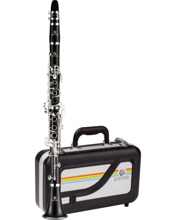 Jupiter JCL750SA Bb Clarinet, Grenadilla, silver-plated