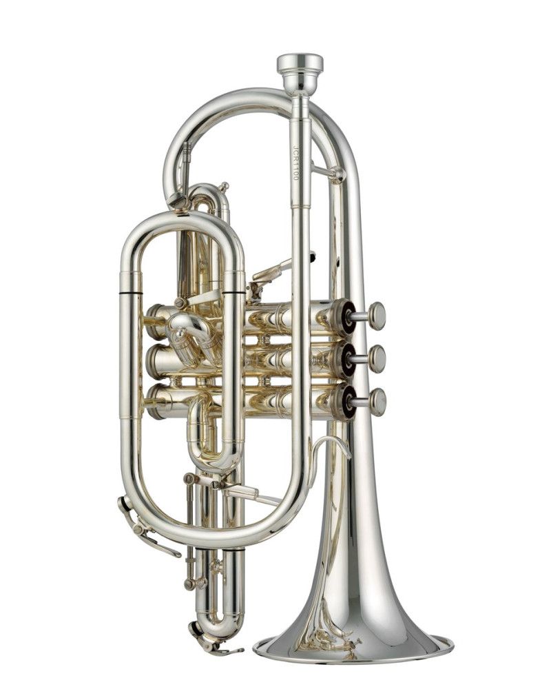 Jupiter JCR1100RSQ Bb cornet, Rose brass, silver-plated
