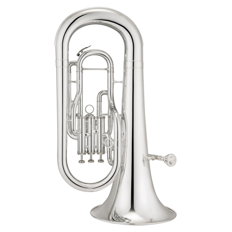 Jupiter JEP1005MS Bb Marching Euphonium, silver-plated