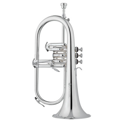 Jupiter JFH1100RSQ Bb Flugelhorn, gold brass, silver-plated