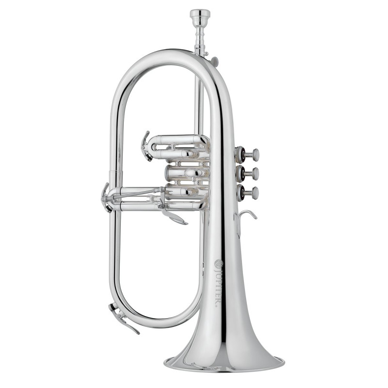 Jupiter JFH1100RSQ Bb Flugelhorn, gold brass, silver-plated