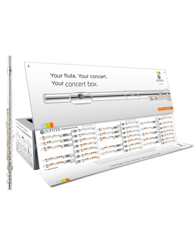 Jupiter JFL700-CBOX-EN Flute, Offset G, Concertbox, English