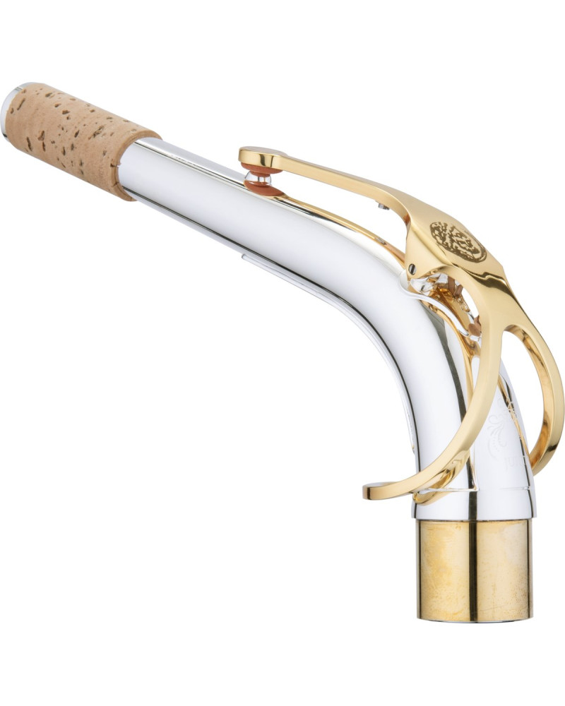 Jupiter JJASN-1100SG Neck assy, Sona Pure, silver-plated/gold-lacquered key, for JA S1100SG