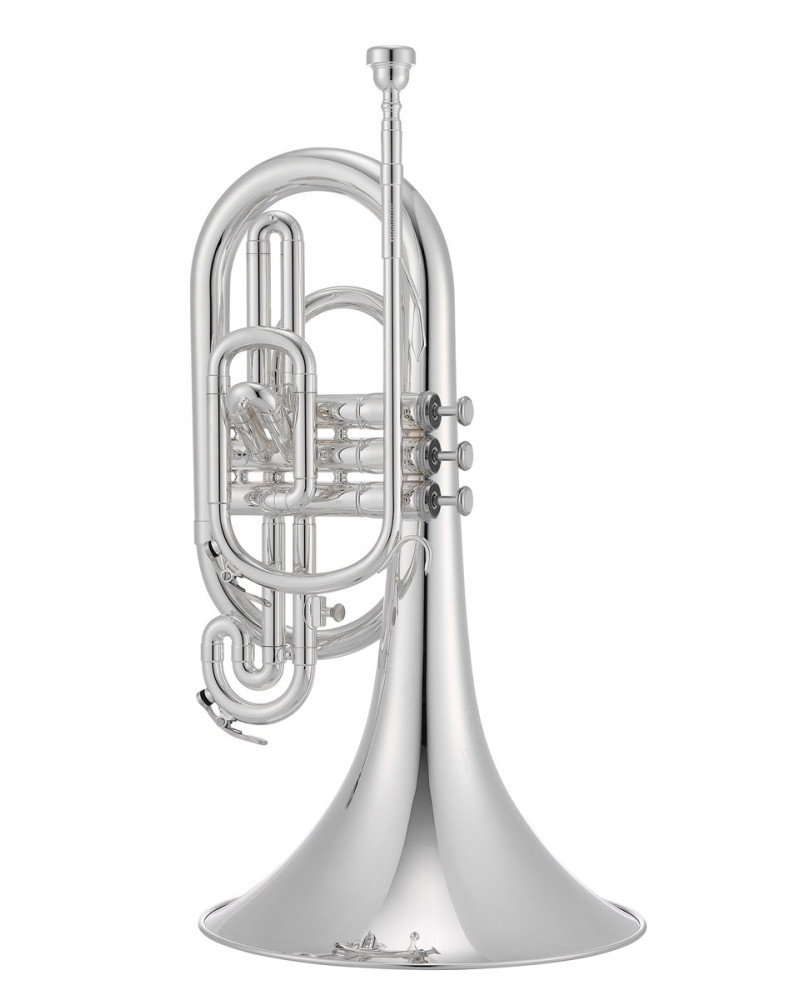 Jupiter JMP1000MN F Marching Mellophone, nickel-plated