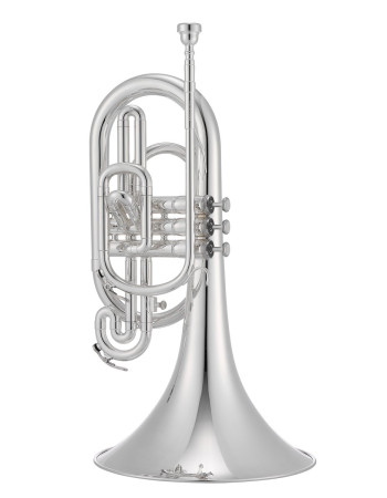 Jupiter JMP1000MS F Marching Mellophone, silver-plated