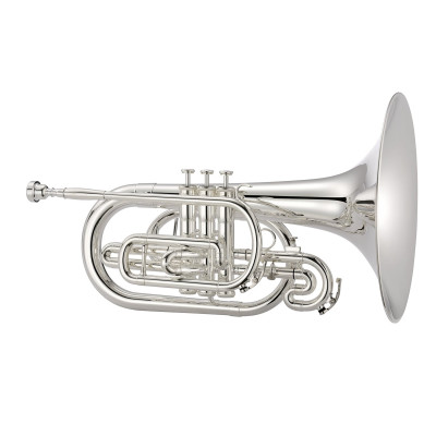Jupiter JMP1101MS F Marching Mellophone, Quantum Series Mark II, silver-plated