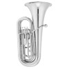 Jupiter JTU1005MS Bb Marching Tuba, 3/4, silver-plated