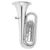 Jupiter JTU1005MS Bb Marching Tuba, 3/4, silver-plated