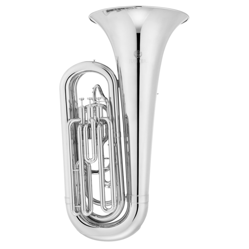 Jupiter JTU1005MS Bb Marching Tuba, 3/4, silver-plated