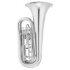Jupiter JTU1005MS Bb Marching Tuba, 3/4, silver-plated