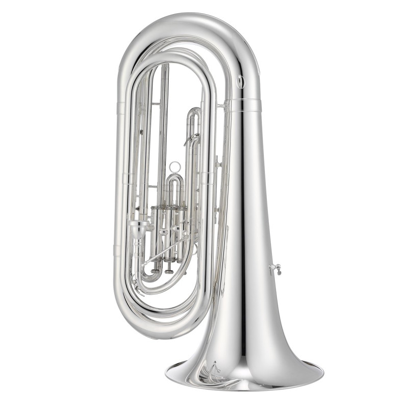 Jupiter JTU1030MS Bb Marching Tuba, 4/4, silver-plated