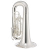 Jupiter JTU1101MS Bb Marching Tuba, 4/4, Quantum Series Mark II, silver-plated