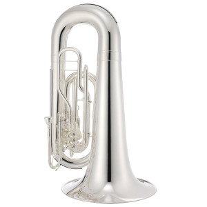 Jupiter JTU1101MS Bb Marching Tuba, 4/4, Quantum Series Mark II, silver-plated