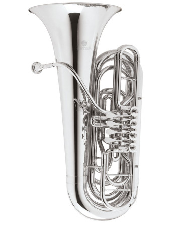 Jupiter JTU1140S Bb Tuba, silver-plated, 4 rotary valves