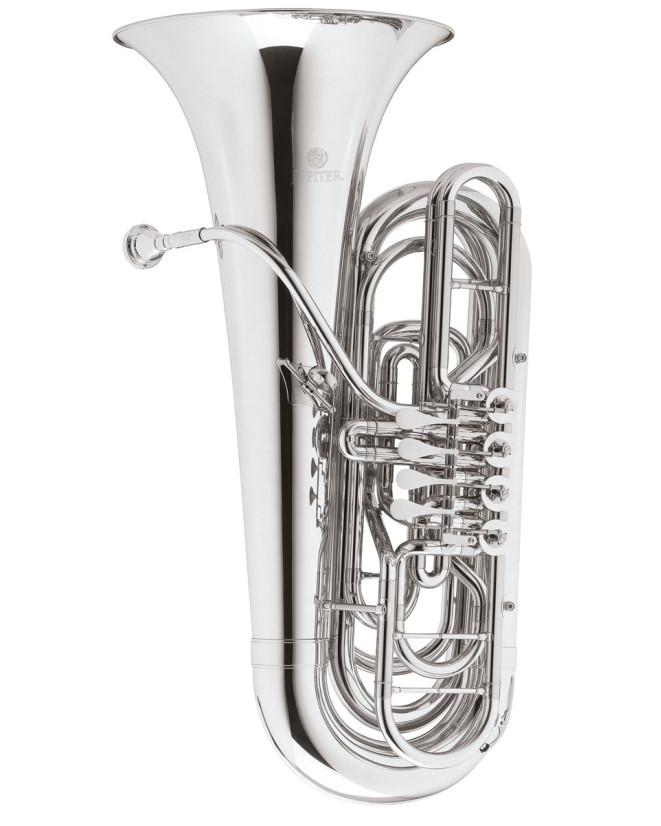 Jupiter JTU1140S Bb Tuba, silver-plated, 4 rotary valves