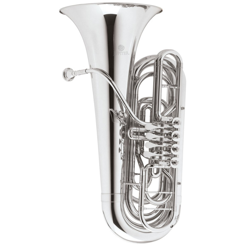 Jupiter JTU1140S Bb Tuba, silver-plated, 4 rotary valves