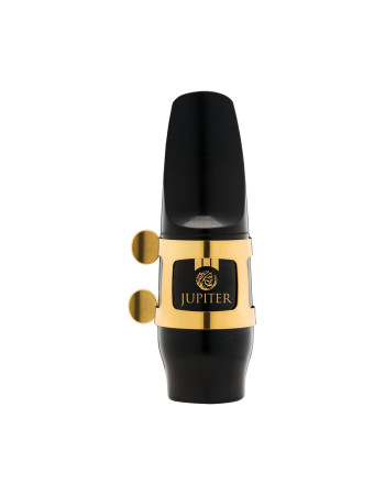 Jupiter JWM-ASK2 Mouthpiece, cap + gold-lacquered ligature, for Alto Saxophone