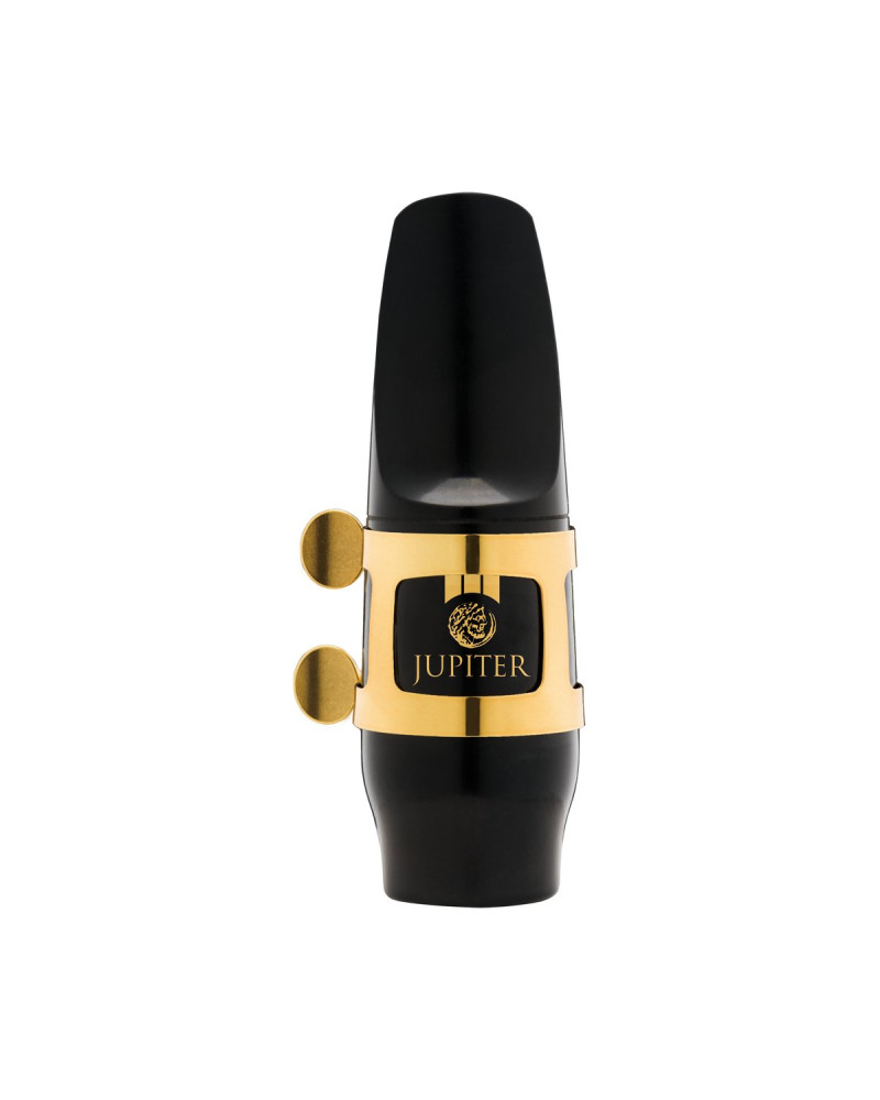 Jupiter JWM-ASK2 Mouthpiece, cap + gold-lacquered ligature, for Alto Saxophone