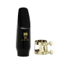 Jupiter JWM-ASK2 Mouthpiece, cap + gold-lacquered ligature, for Alto Saxophone