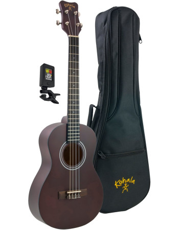 Kohala LKO-KPP-B Baritone Ukulele, Player Pack, tuner, bag