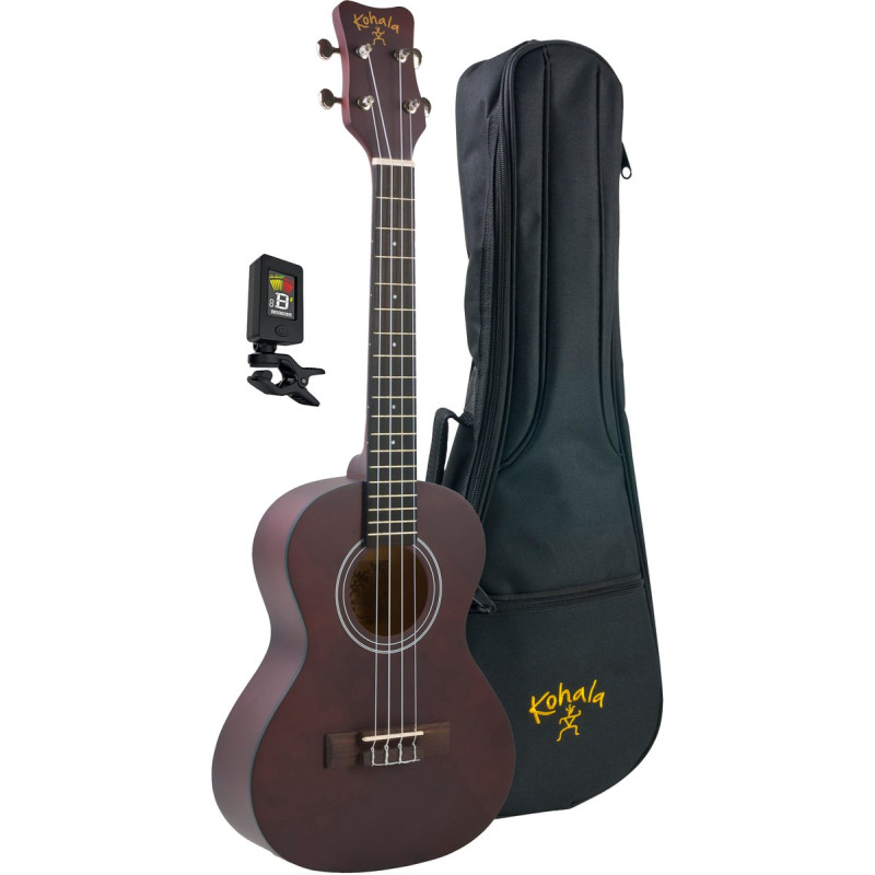 Kohala LKO-KPP-T Tenor Ukulele, Player Pack, tuner, bag