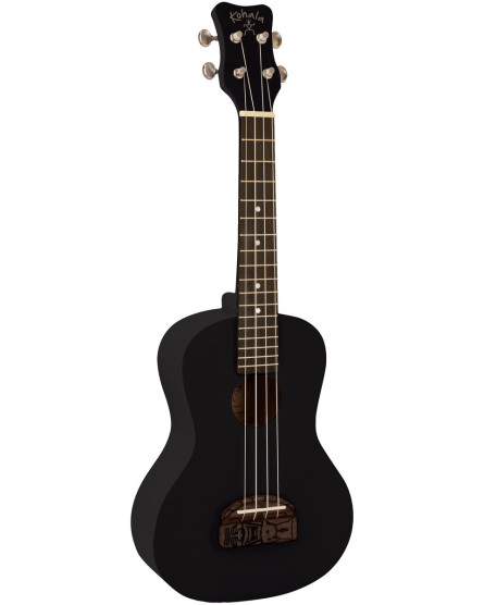 Kohala LKO-KT-CBK Concert Ukulele, Tiki Series, black