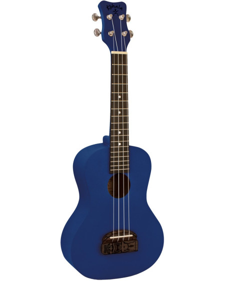 Kohala LKO-KT-CBL Concert Ukulele, Tiki Series, blue