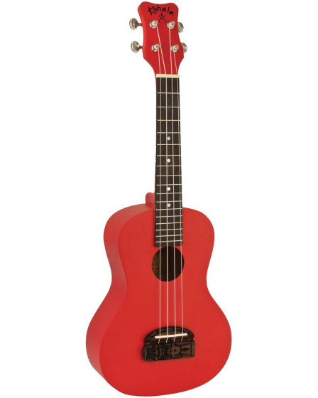 Kohala LKO-KT-CRD Concert Ukulele, Tiki Series, red