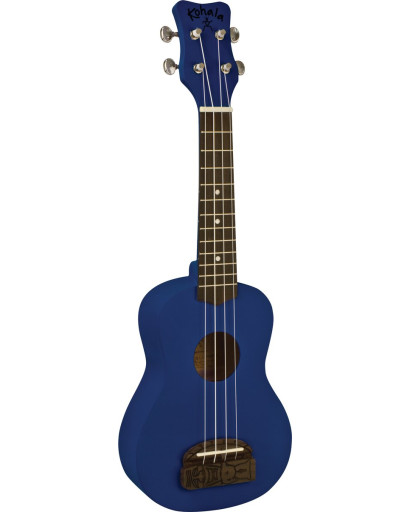 Kohala LKO-KT-SBL Soprano Ukulele, Tiki Series, blue