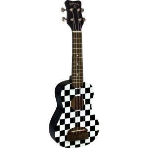 Kohala LKO-KT-SCB Soprano Ukulele, Tiki Series, Checkerboard