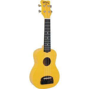 Kohala LKO-KT-SYE Soprano Ukulele, Tiki Series, yellow