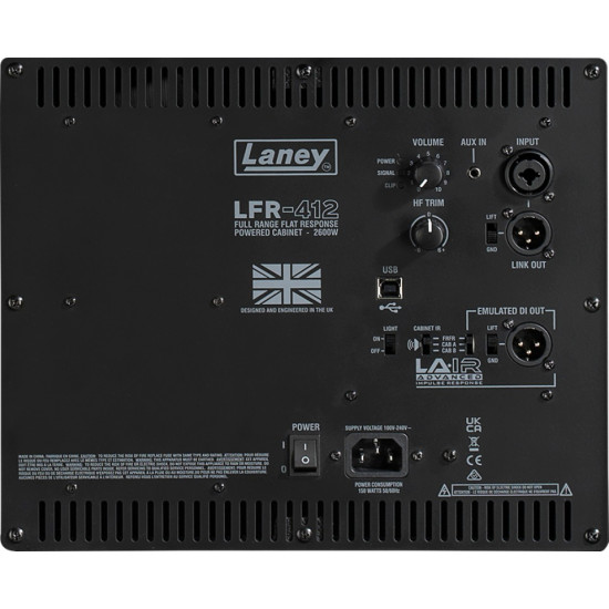 Laney LFR-412 | 2600W 4x12 FRFR Reprobox pre digitálne rigy Laney LFR-412 | 2600W 4x12 FRFR Reprobox pre digitálne rigy