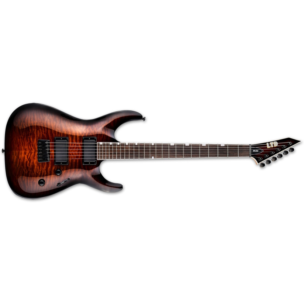 LTD MH-200HT QM Dark Brown Sunburst