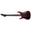 LTD M-7HT Baritone Black Metal II Black Red Burst Satin