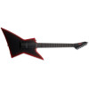 LTD EXL-7 Baritone Black Metal II Black Red Burst Satin