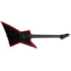 LTD EXL Black Metal II Black Red Burst Satin