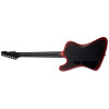 LTD Phoenix-7 Baritone Black Metal II Black Red Burst Satin