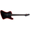 LTD Phoenix-7 Baritone Black Metal II Black Red Burst Satin
